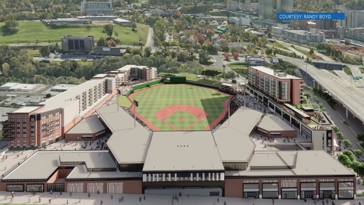 Progress continues on new Smokies stadium in downtown Knoxville