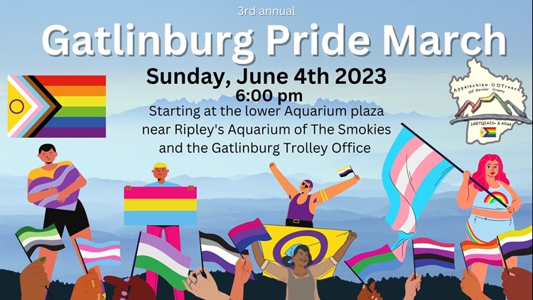 Pride march to kick off Sunday evening in Gatlinburg followed by community cookout Pride march to kick off Sunday evening in Gatlinburg followed by community cookout