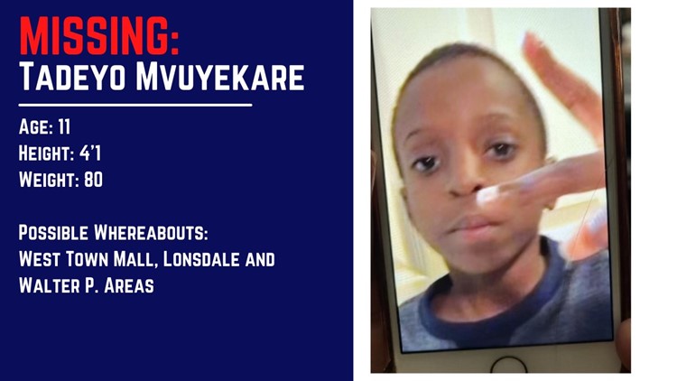 KPD searching for missing 11-year-old who disappeared in Lonsdale area