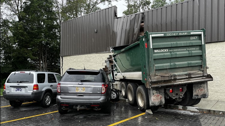Dump truck crashes into Maryville Dollar General