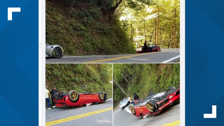 Ferrari vs. Dragon: Italian sports car flips on twisty, popular roadway