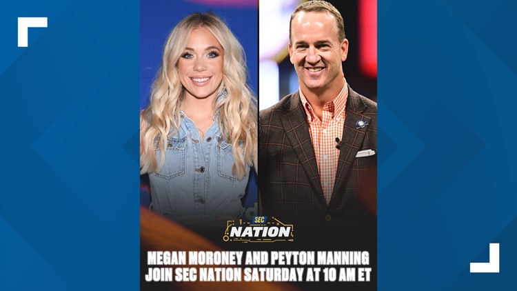 Peyton Manning and country singer Megan Moroney to appear on SEC Nation on Saturday