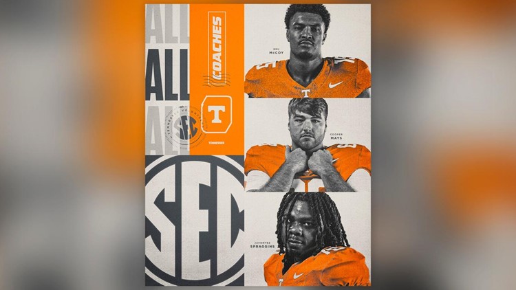 Three Vols named to 2023 Preseason Coaches All-SEC Team Three Vols named to 2023 Preseason Coaches All-SEC Team