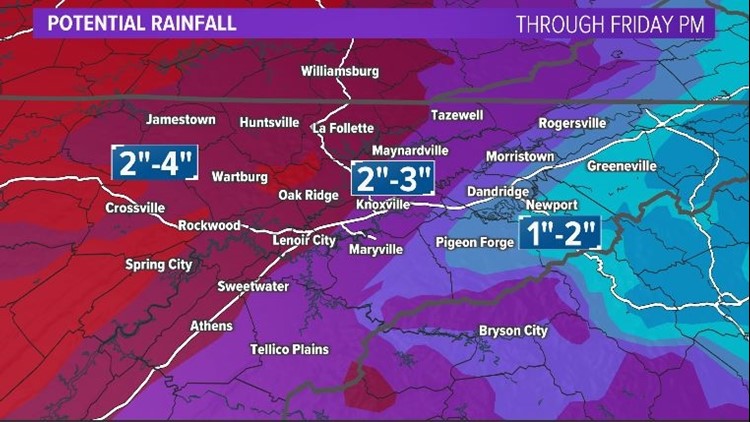 Grab those umbrellas! A slow-moving front could cause localized flooding Wednesday and Thursday