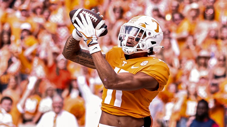 Vols wide receiver Jalin Hyatt named Walter Camp National Offensive Player of the Week