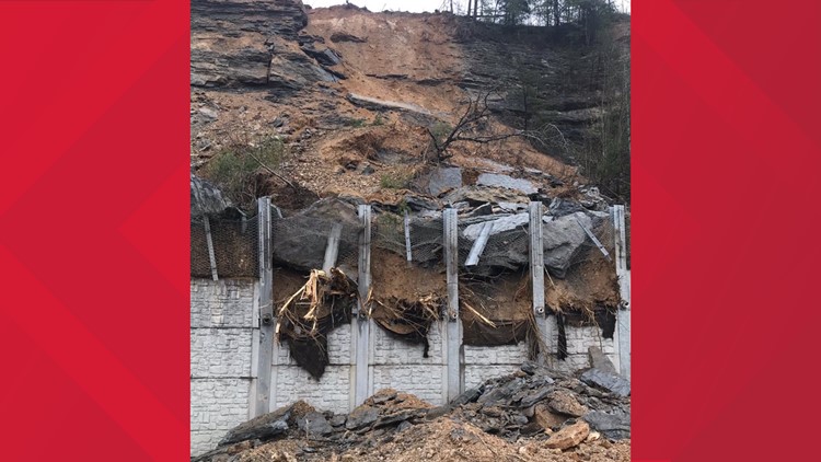 Rockslide causes backups on I-75 North near the Tennessee-Kentucky state line