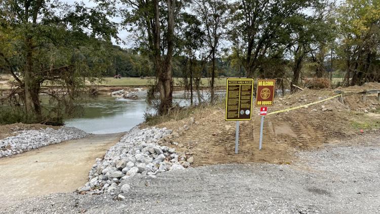 TWRA reopens two access areas damaged by Helene