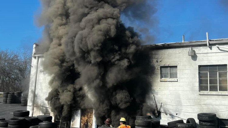 Knoxville Fire Dept. investigating Friday fire at tire facility on Central Avenue Pike