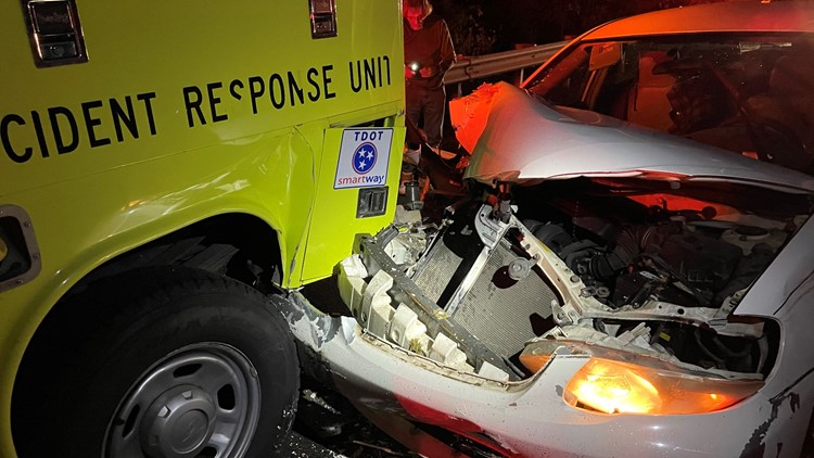 TDOT: Driver facing charges after crashing into HELP Truck on I-40 West on Friday TDOT: Driver facing charges after crashing into HELP Truck on I-40 West on Friday