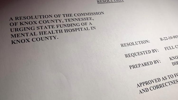 Knox Co. commissioners call for new state mental health facility in the area