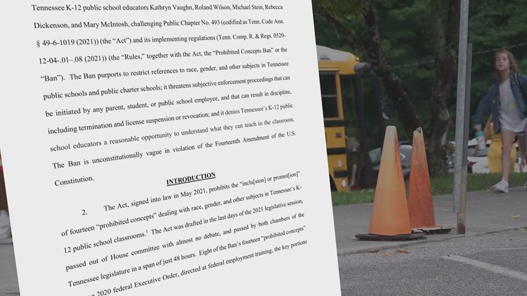 Tennessee Education Association sues state over divisive concepts law