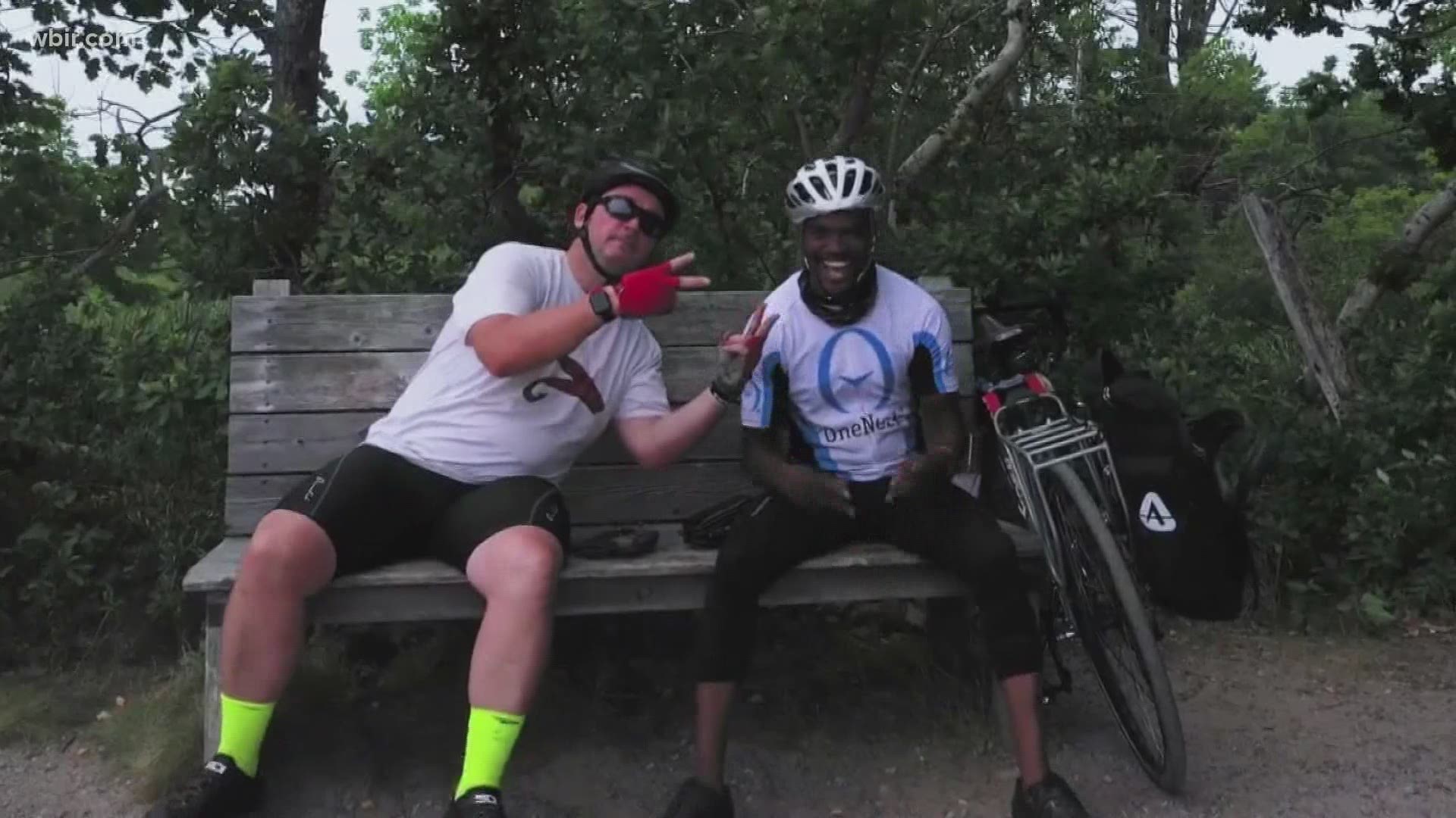 Two men with a lot of differences have come together for one common goal — to bike across the country.