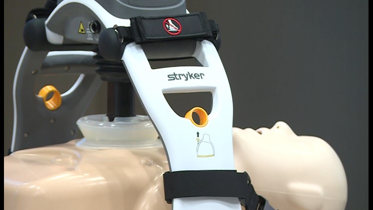 Priority Ambulance presents chest compression devices to Loudon County fire departments