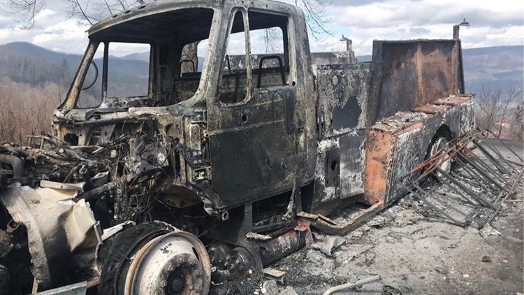 Sevier County Fire Department loses only tanker in Wears Valley wildfire