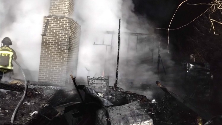 Crews searching for missing person after Dandridge house fire