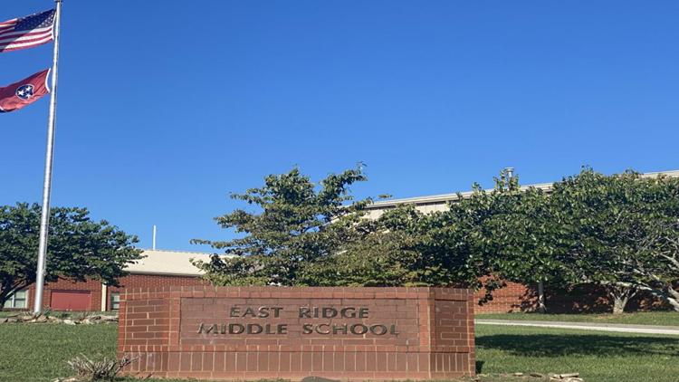 East Ridge Middle School temporarily evacuated after contractor hits gas line
