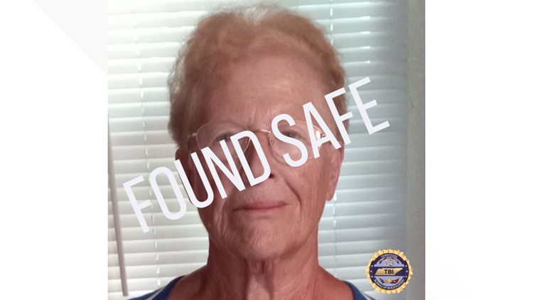 TBI cancels Silver Alert after missing 70-year-old Jefferson Co. woman found safe