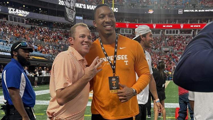 VFLs Grant Williams, John Fulkerson in attendance for Tennessee football game in Charlotte VFLs Grant Williams, John Fulkerson in attendance for Tennessee football game in Charlotte