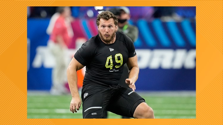 Knoxville native OL Cole Strange selected 29th overall in NFL Draft by the New England Patriots