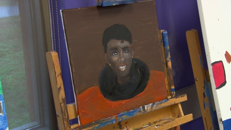 Children compete in Black History Month art contest, painting influential Black icons