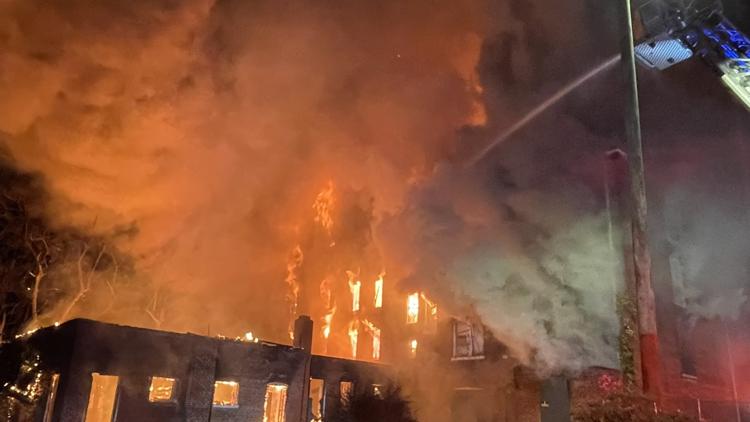 KFD crews on scene of working fire on Knoxville College campus