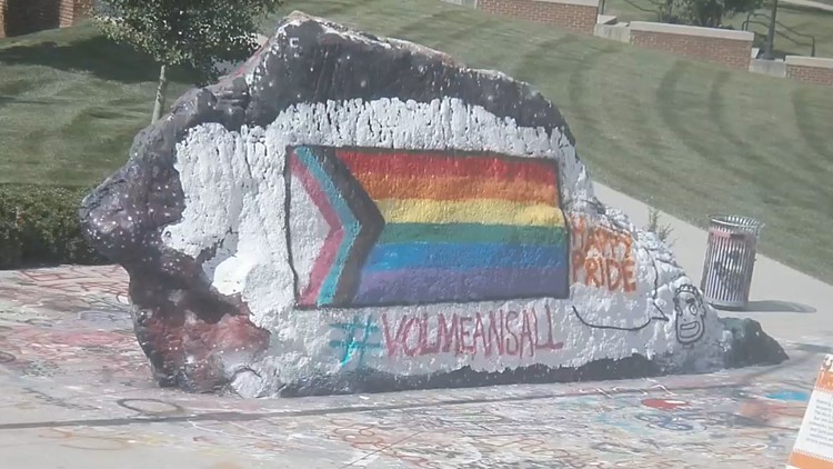 Vol Means All | Students paint The Rock at UT for Pride Month