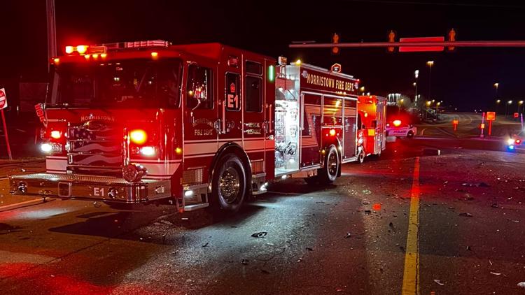 Morristown Rescue: Four people taken to hospital after crash leaves them entrapped