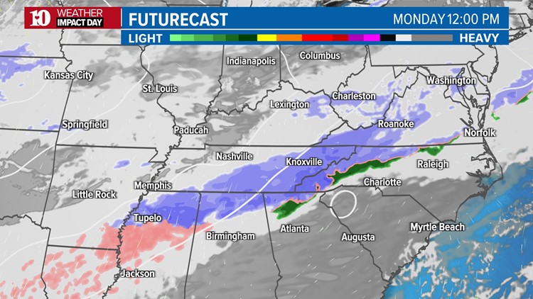 Multiple businesses close as snow hits East Tennessee