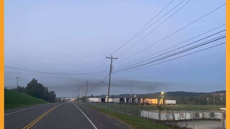 Several agencies responding to chemical spill, fire at Rhea County plant