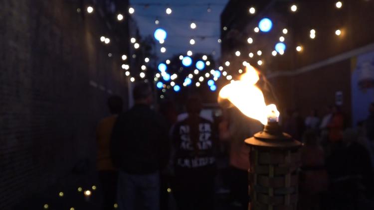 Group hosts haunted walking tours in historic Harriman, sharing spooky stories with visitors