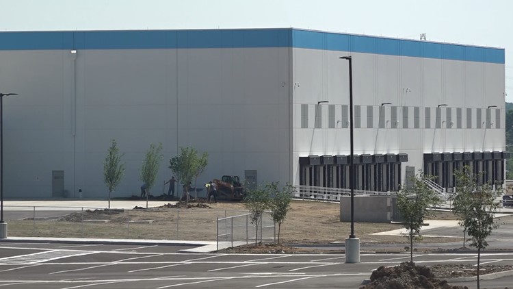 Work continues on Amazon delivery station built on site of former Knoxville Center Mall