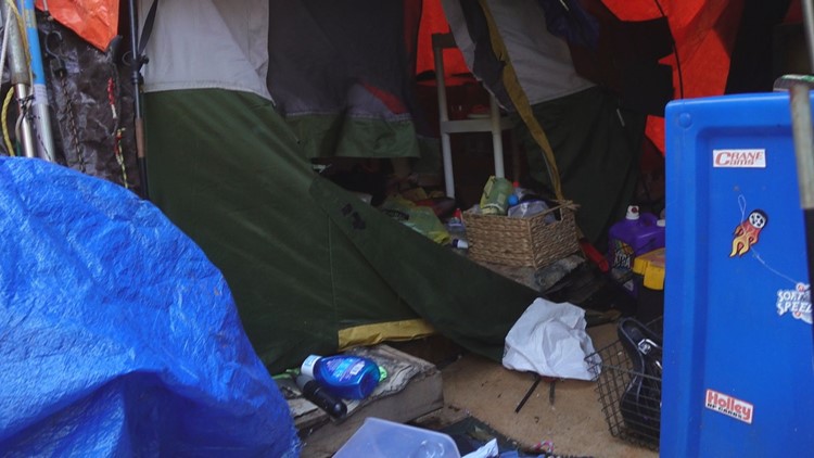 Deputies clear West Knoxville homeless camp ahead of project to improve drainage