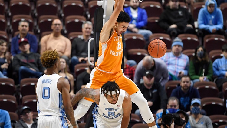 Tennessee beats no. 18 North Carolina, finishes third in Hall of Fame Tip-Off Tournament