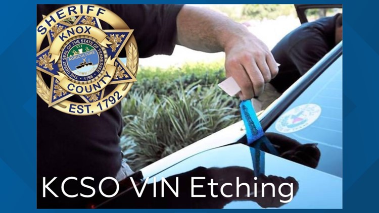 KCSO offering free VIN etching for cars
