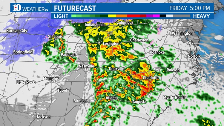 Wind, rain and strong storms possible Friday