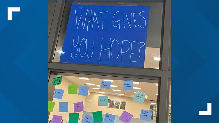 What gives you hope? | Hardin Valley Academy creates Wall of Hope for Suicide Prevention Week