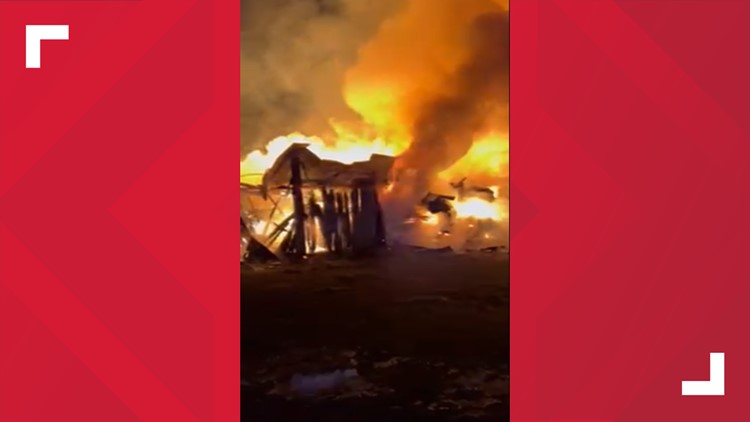 Fire destroys barn in Jefferson County Fire destroys barn in Jefferson County