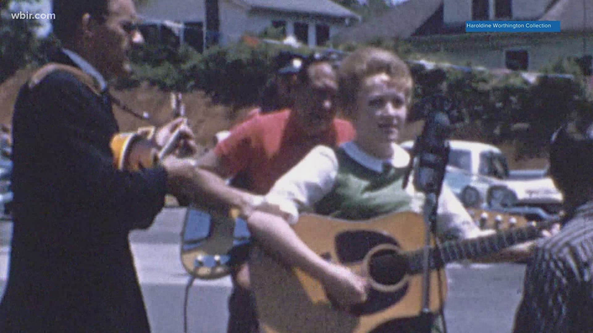Archivist Bradley Reeves home movies featuring 14 year old Dolly Parton performing at a Cas Walker event. From the Worthington collection. Feb. 4, 2021-4pm