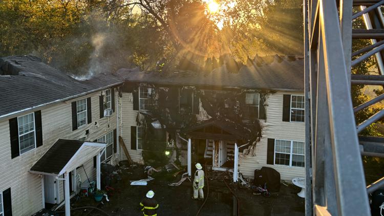 KFD: No injuries reported and 8 people displaced after apartment fire in West Knoxville Thursday