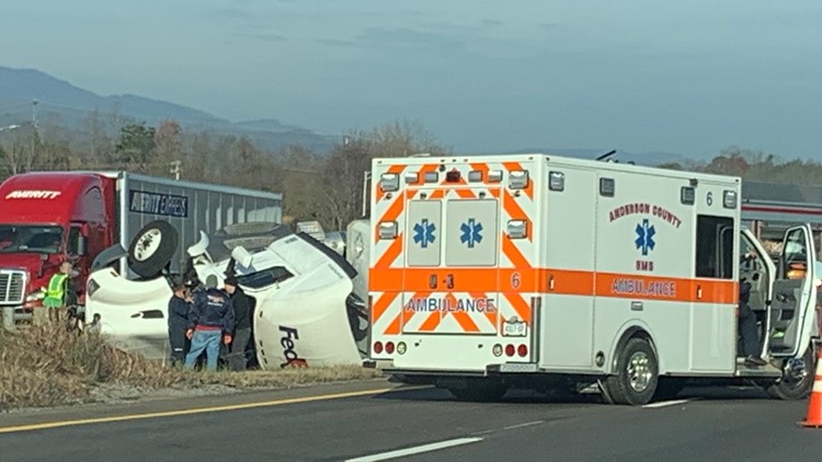 Truck crash on I-75 in Anderson County slowing traffic