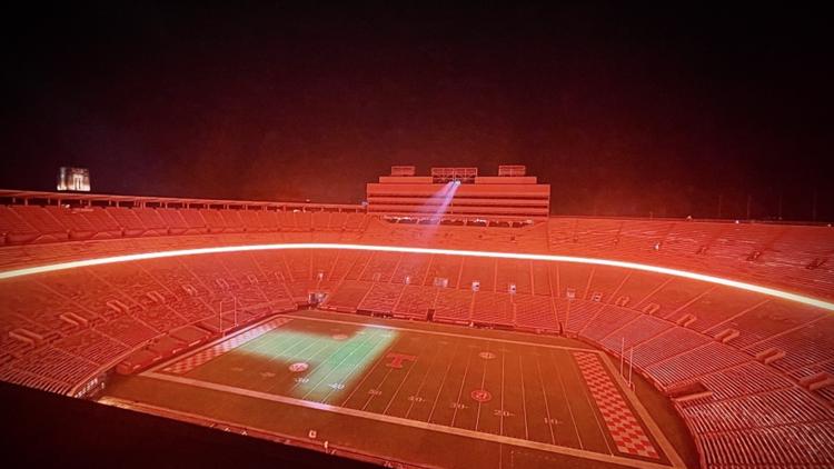 Neyland Stadium is going to be lit during Ole Miss game!