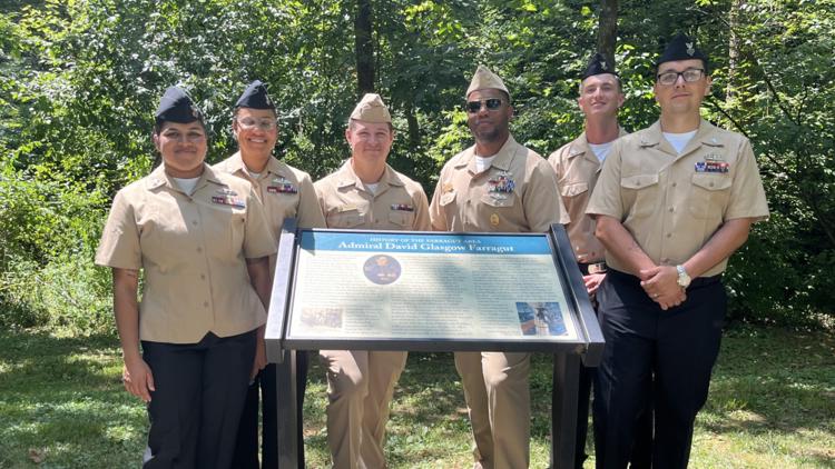 USS Farragut sailors visit Town of Farragut as part of Navy program connecting members to namesake locations