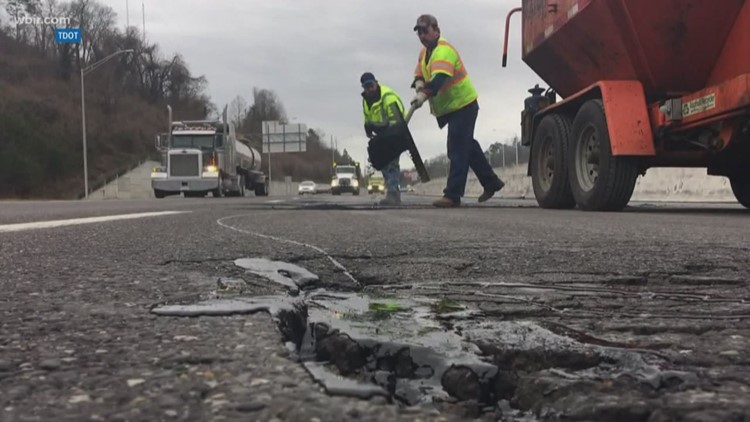 TDOT crews to repair I-640 potholes starting tonight
