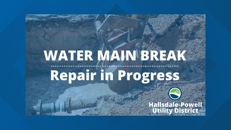 HPUD: Water main break in Powell area HPUD: Water main break in Powell area