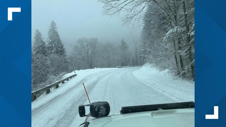 Newfound Gap Road closed until further notice due to it mostly covered in ice
