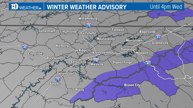 Snow could cause travel issues in the mountains