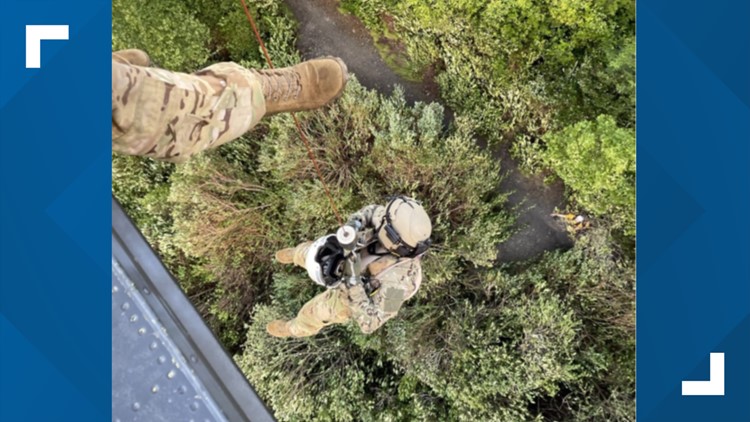 TN National Guard medical flight crew rescues injured hiker from Great Smoky Mountains