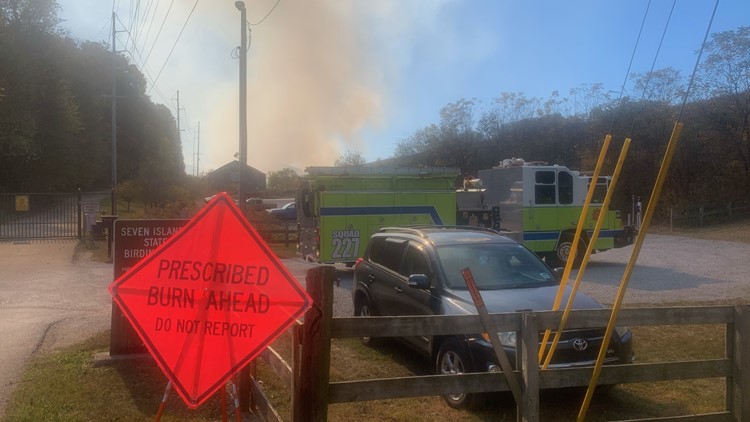 Prescribed burn at Seven Island park causes smoke visible in Knoxville area