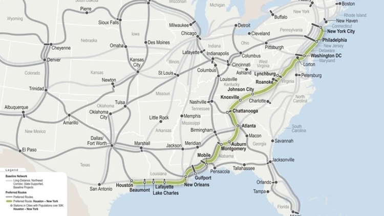 Federal passenger rail study ranks route through Tri-Cities, Knoxville as top priority