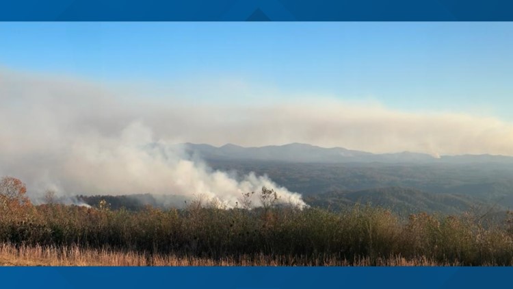 Crews fighting several wildland fires in Cherokee National Forest, some being investigated as arson